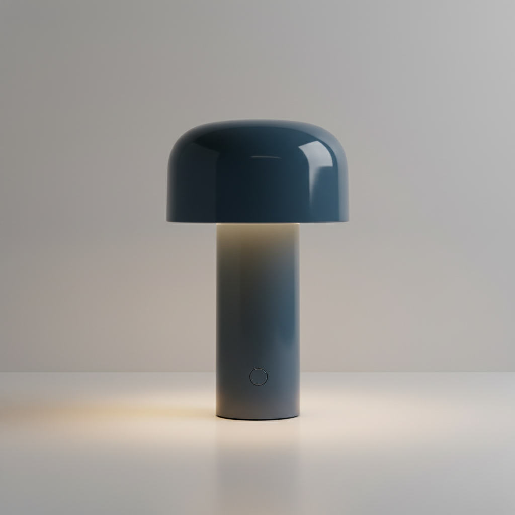 Lámpara de mesa elegante con forma de champiñón, inalámbrica y con control táctil