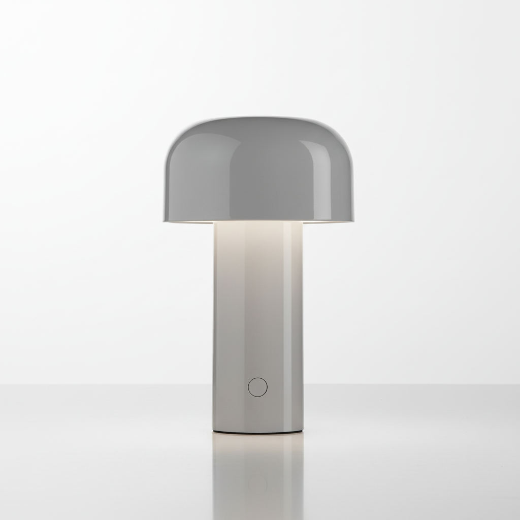 Lámpara de mesa elegante con forma de champiñón, inalámbrica y con control táctil