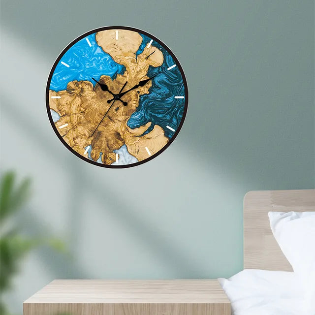 Reloj de pared minimalista de cuarzo silencioso, fabricado en acrílico transparente