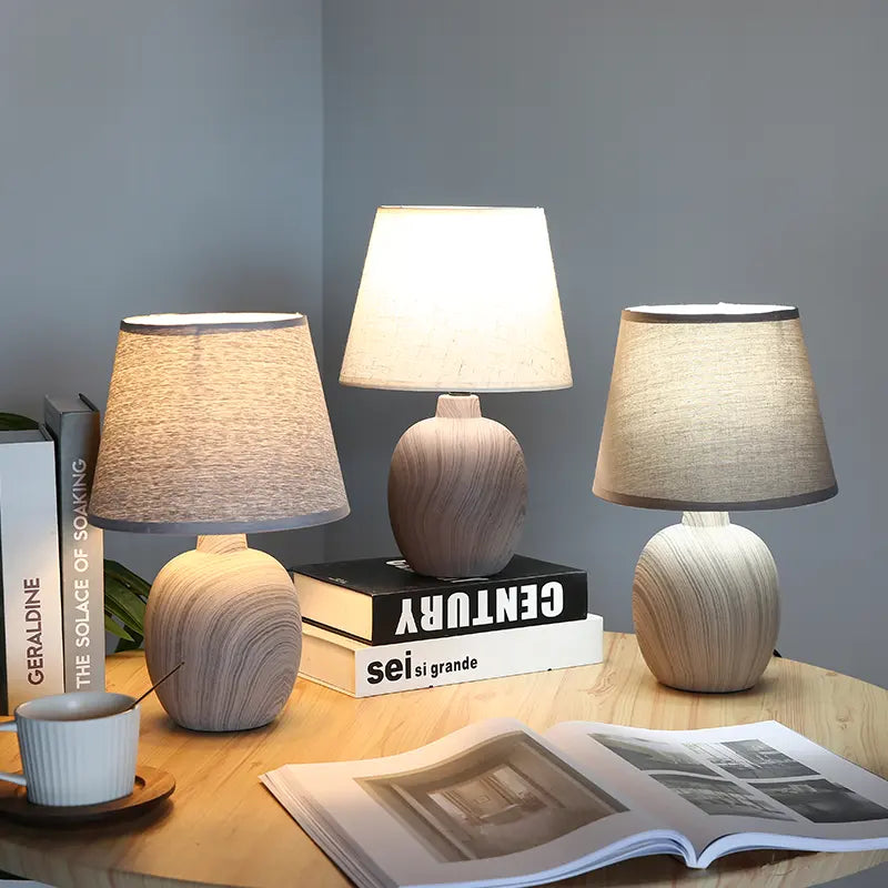Lámpara de mesa contemporánea con forma de jarrón, recargable, táctil, regulable y con brillo ambiental