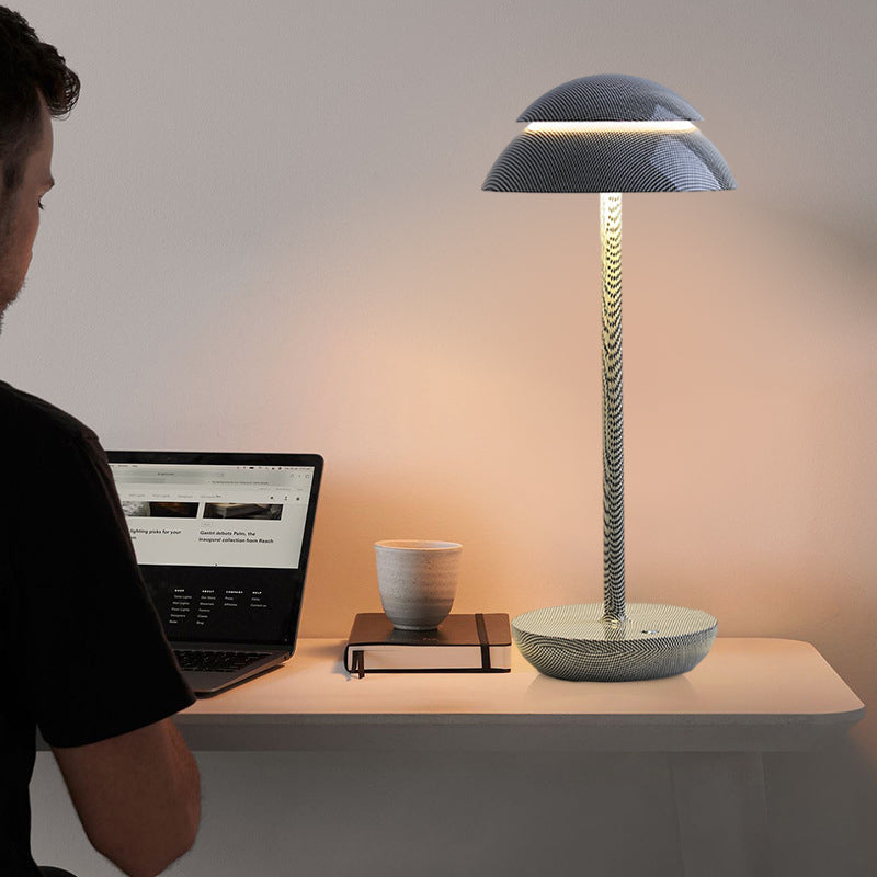 Lámpara de mesa portátil inalámbrica de plástico, recargable para interiores y exteriores