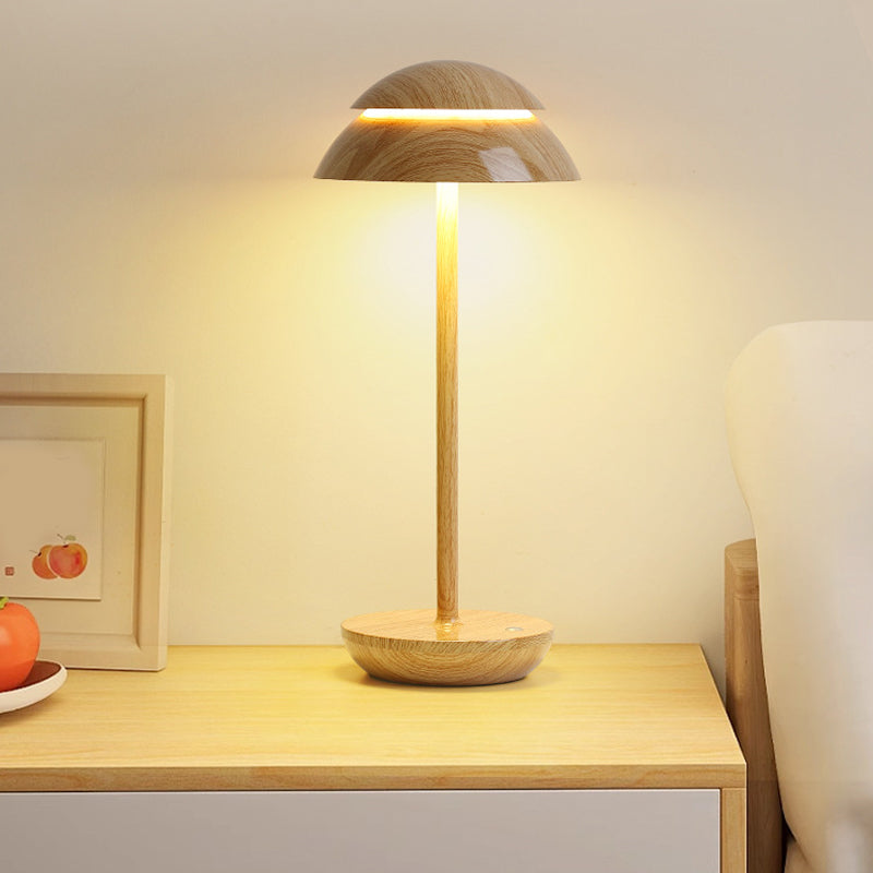 Lámpara de mesa portátil inalámbrica de plástico, recargable para interiores y exteriores