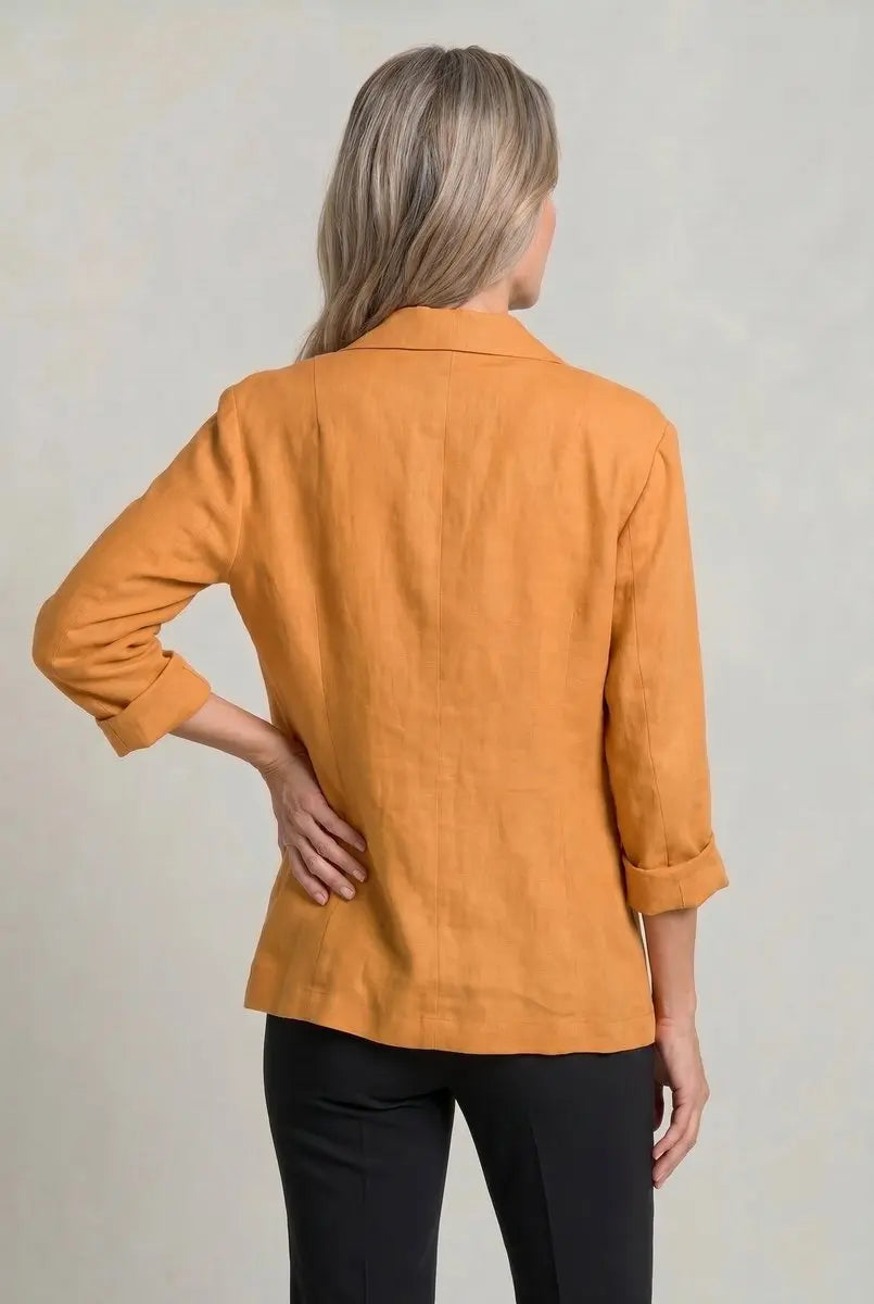 Blazer ligero de un solo botón para mujer, con corte relajado