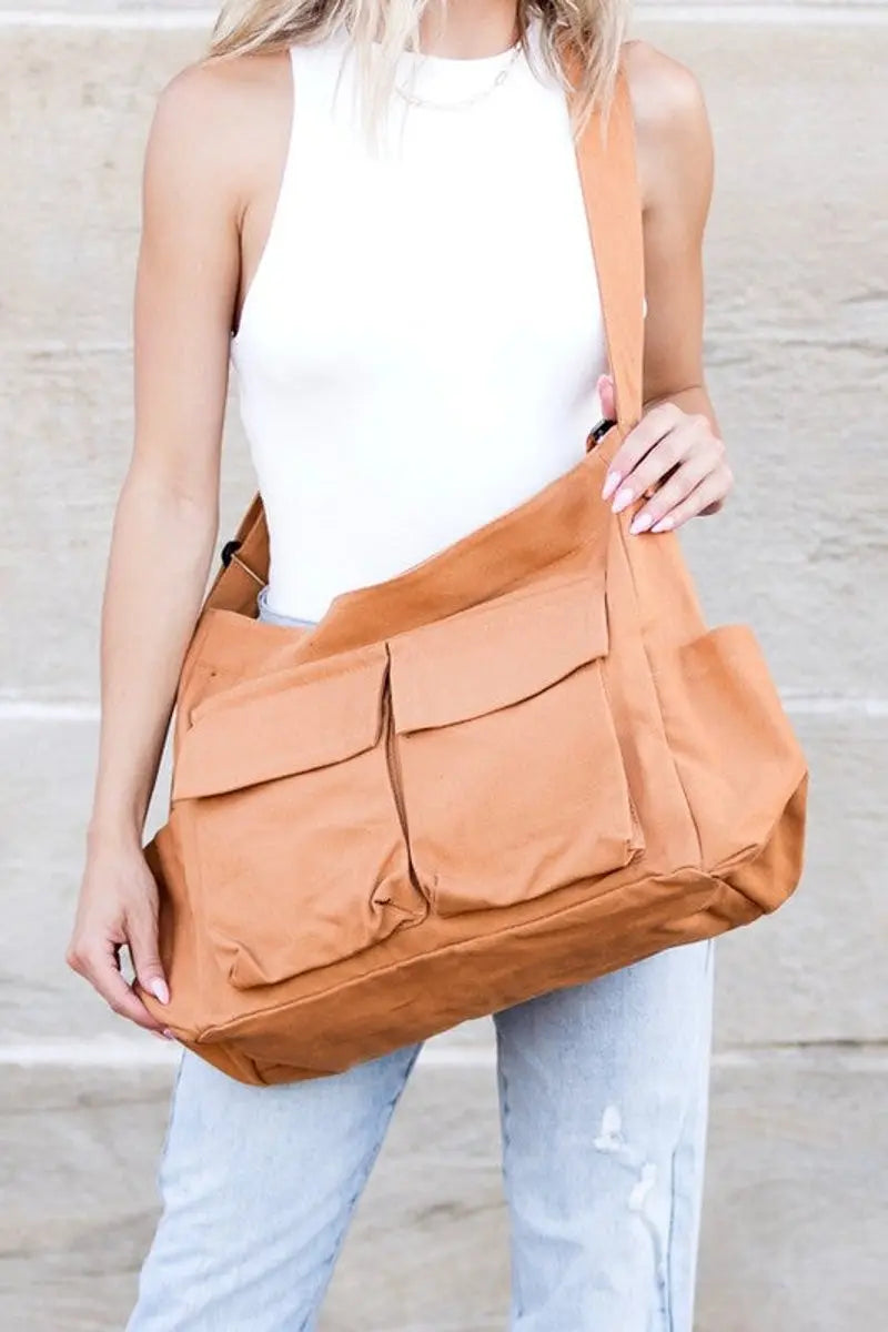 Bolso tote extragrande de lona para mujer, bolso bandolera grande