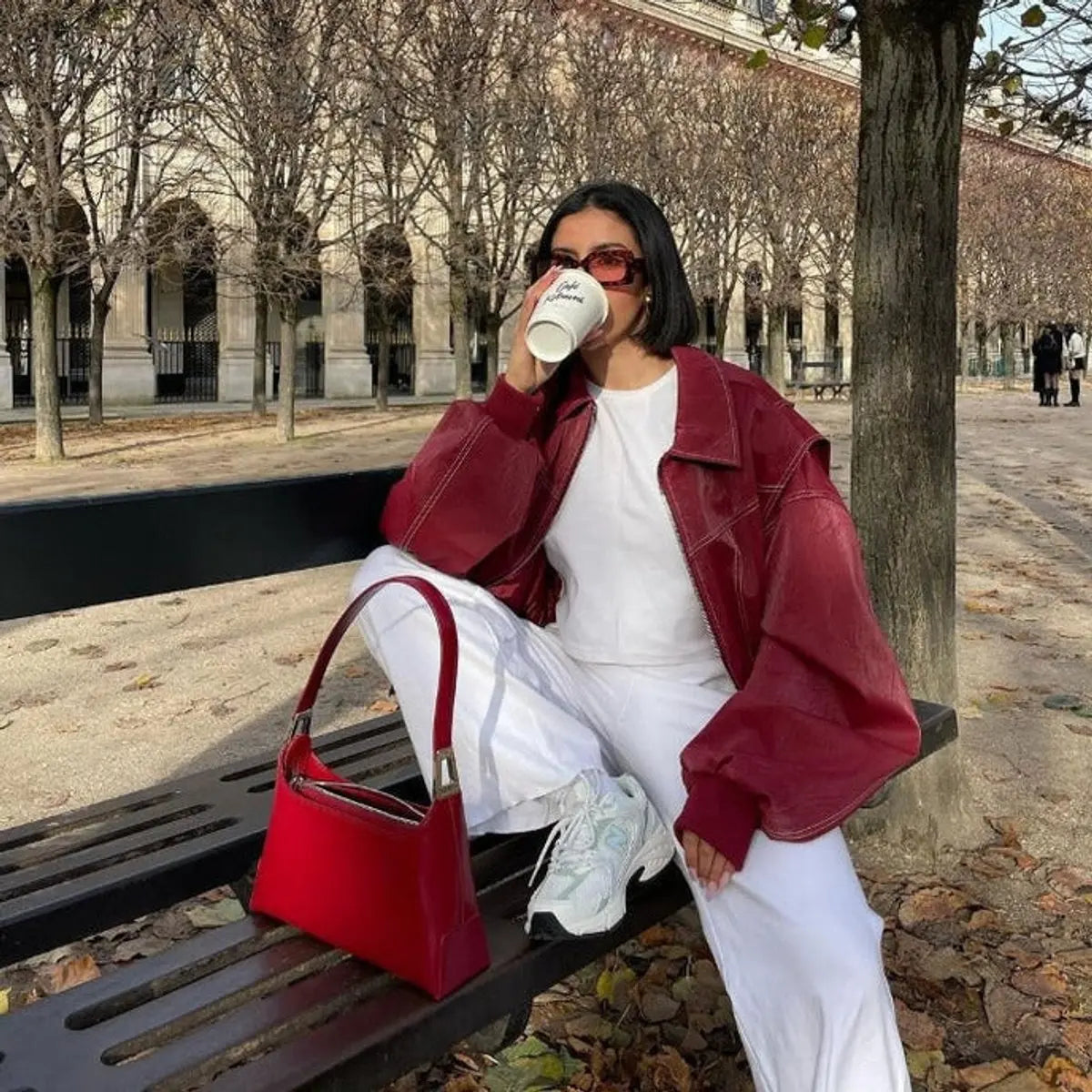 Chaqueta acolchada extragrande para mujer, estilo bomber y costuras en contraste