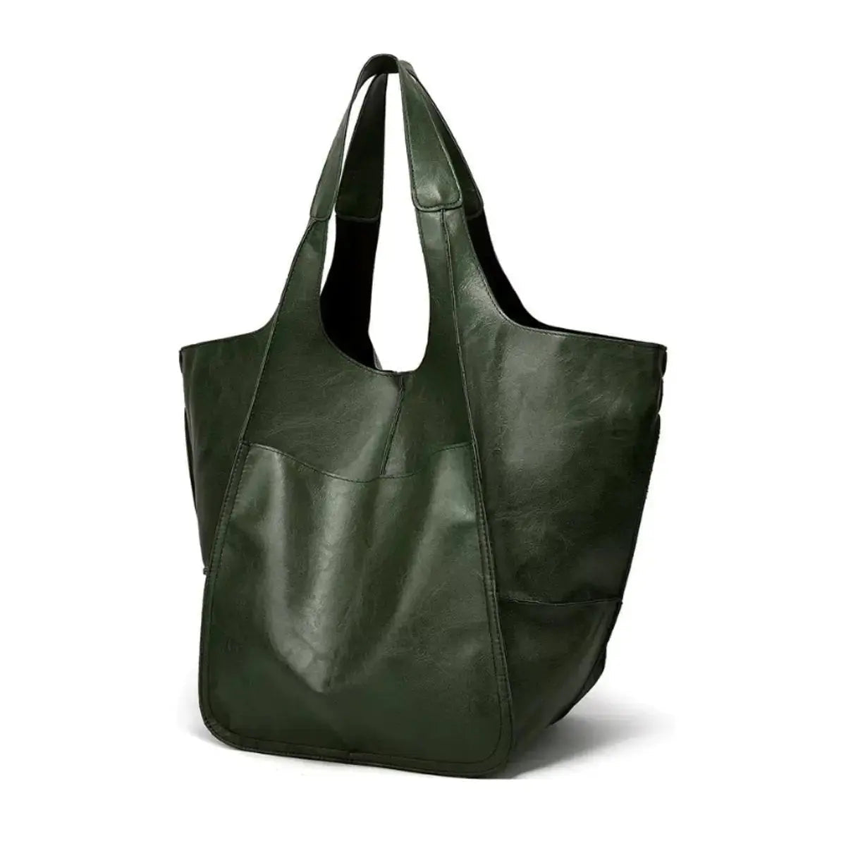 Bolso tote extragrande de piel vegana para mujer, con cierre magnético