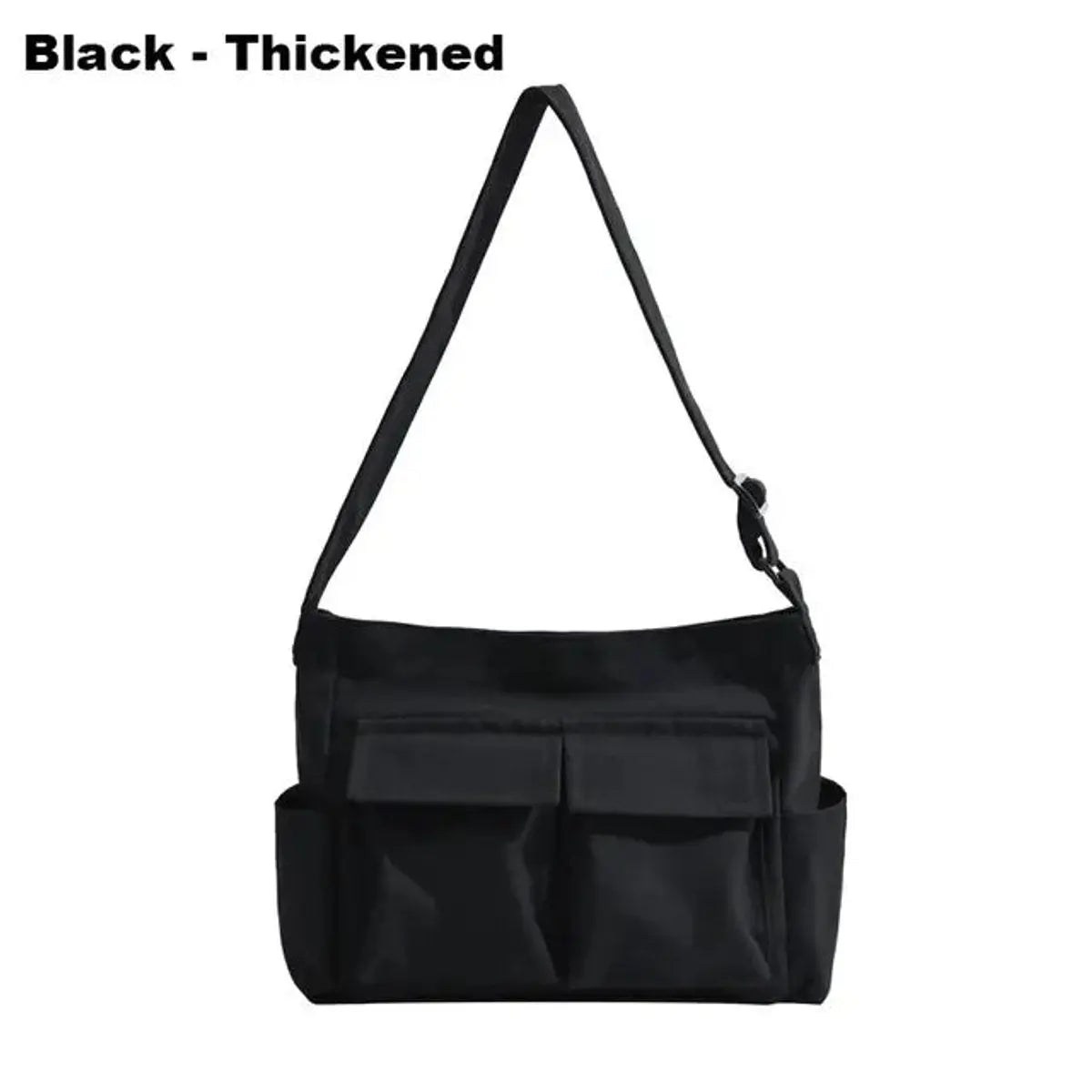 Bolso tote vintage de lona para mujer, con múltiples bolsillos, para llevar cruzado o al hombro