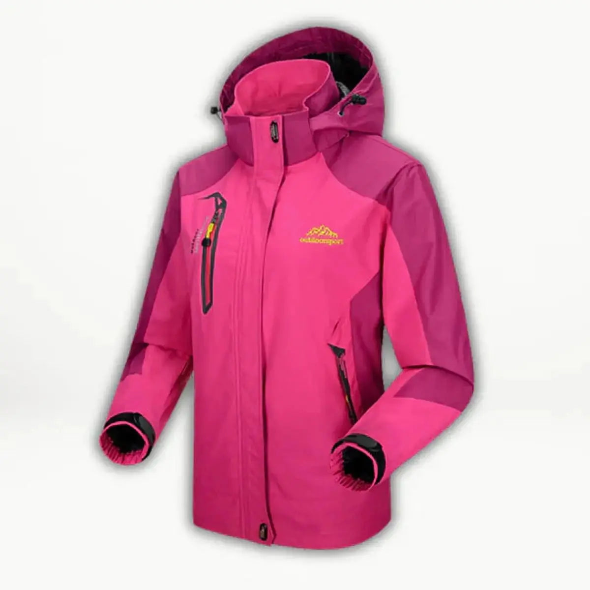 Chaqueta acolchada impermeable con capucha para mujer, para exteriores
